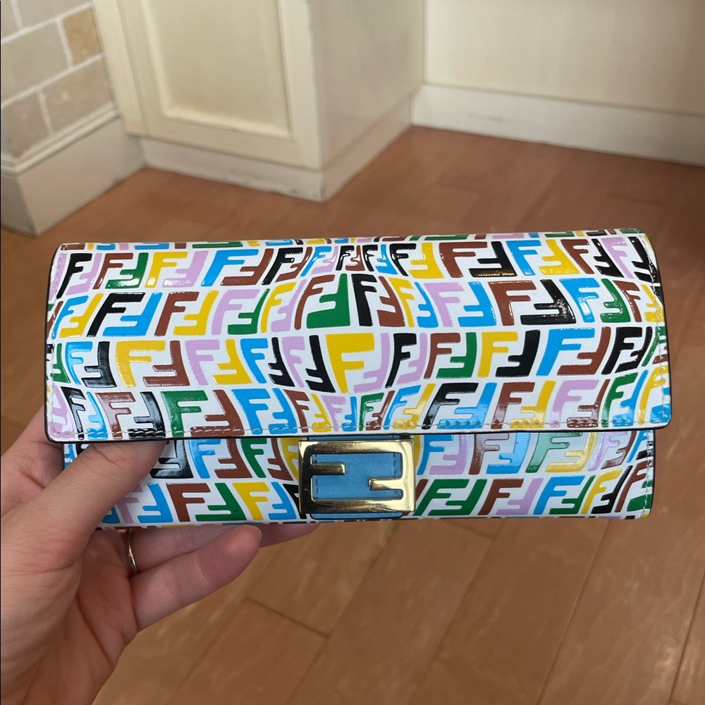 Fendi Baguette Continental Multicolor Wallet